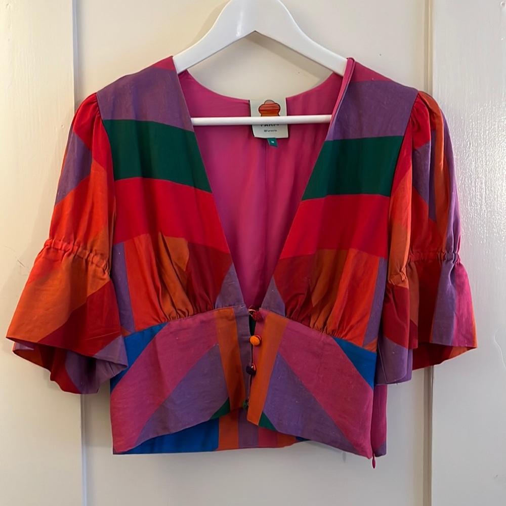 Farm Rio Amanda Stripes Blouse